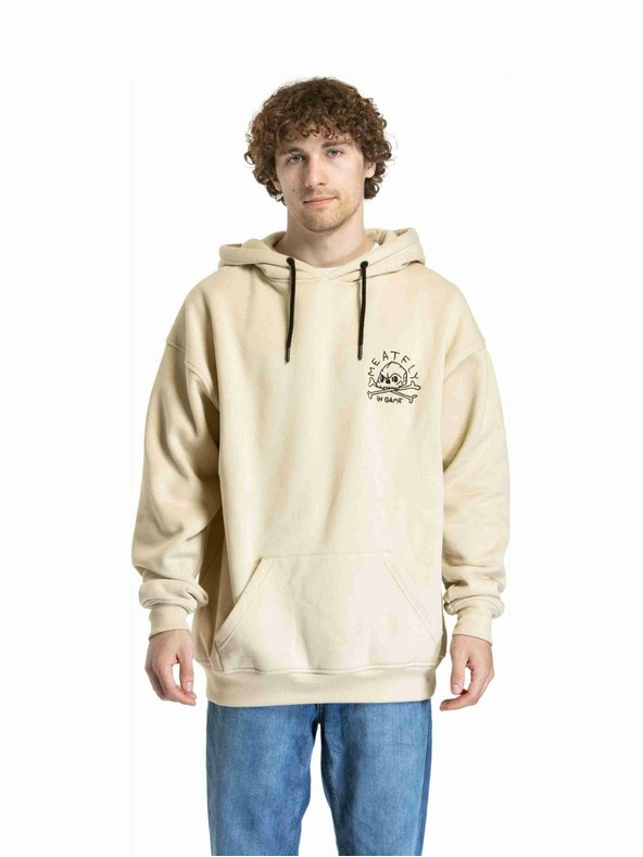 Meatfly Meatfly unisex majica Fry Skull Beige