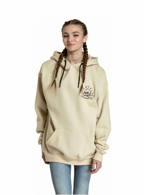 Meatfly Meatfly unisex majica Fry Skull Beige