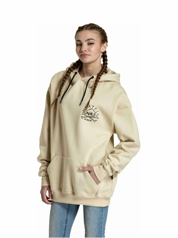 Meatfly Meatfly unisex majica Fry Skull Beige