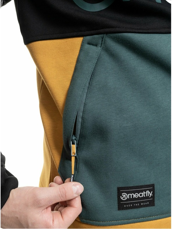 Meatfly Meatfly moška tehnična majica Tason Black / Chai Tea