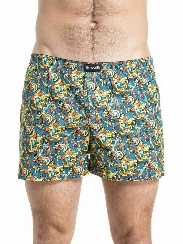 Meatfly Meatfly moške trenirke Agostino Blue Partyboi / Cityboi Double Pack