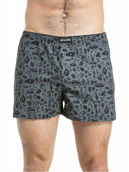 Meatfly Meatfly moške boksarice Agostino Riot Act Seamless Double Pack