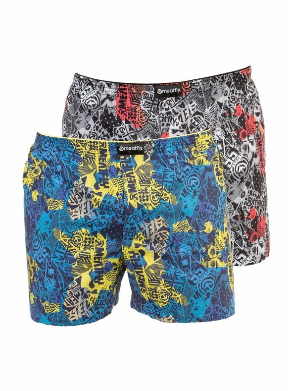Meatfly Meatfly moške boksarice Agostino Double Pack B - Mosh