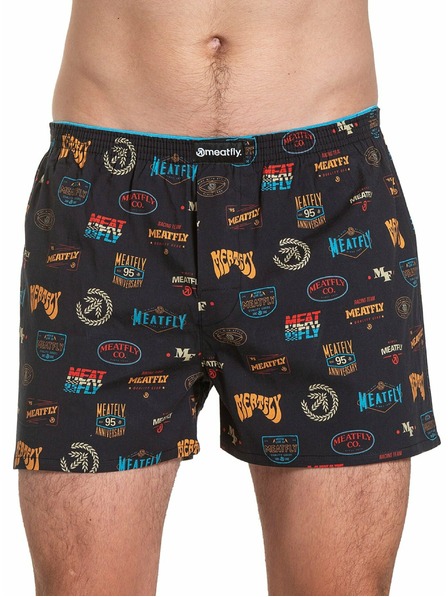 Meatfly Meatfly moške boksarice Agostino Double Pack H - Badges