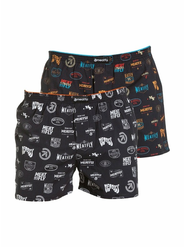 Meatfly Meatfly moške boksarice Agostino Double Pack H - Badges