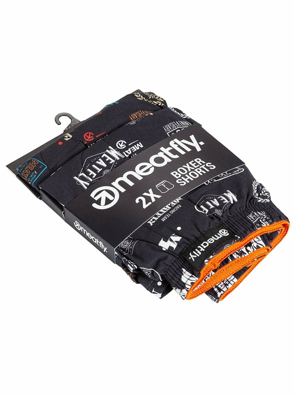 Meatfly Meatfly moške boksarice Agostino Double Pack H - Badges