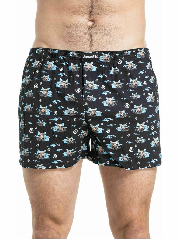 Meatfly Meatfly moške boksarice Agostino SK8 Skeleton / Fly Double Pack