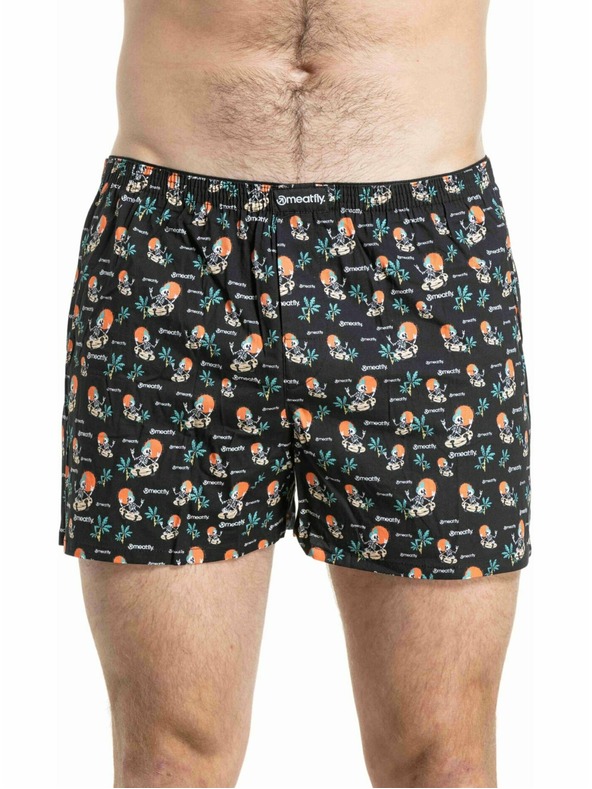 Meatfly Meatfly moške boksarice Agostino SK8 Skeleton / Fly Double Pack