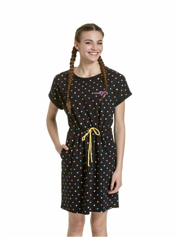 Meatfly Meatfly ženske obleke Lottie Dusty Color Dots