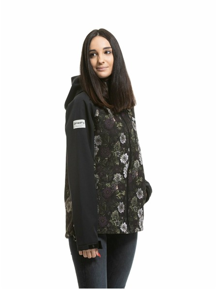 Meatfly Meatfly ženska softshell jakna Zaja Black / Straws