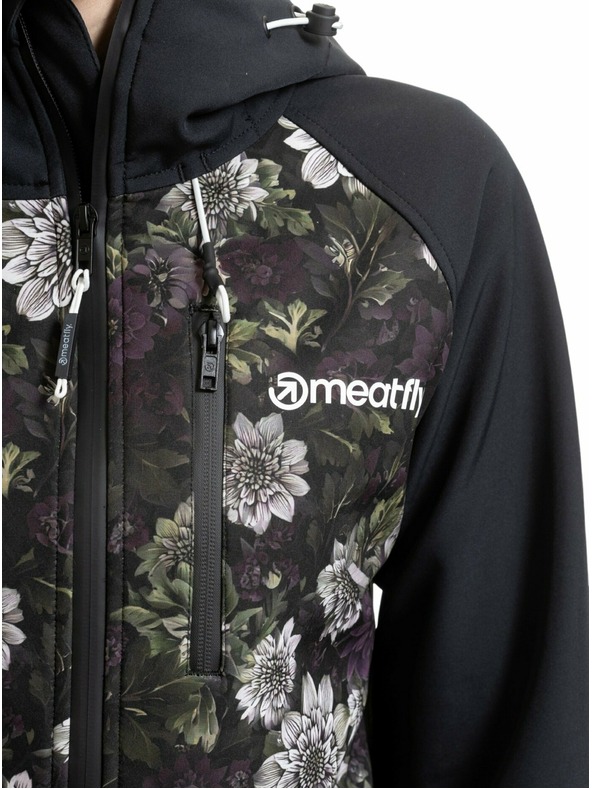 Meatfly Meatfly ženska softshell jakna Zaja Black / Straws