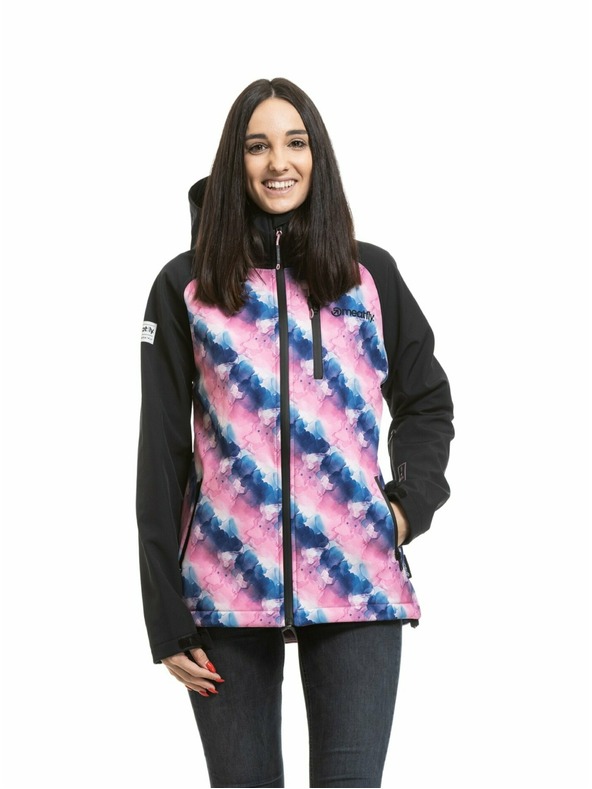 Meatfly Meatfly ženska softshell jakna Zaja Black / Bubbles