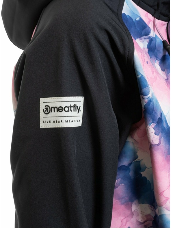 Meatfly Meatfly ženska softshell jakna Zaja Black / Bubbles