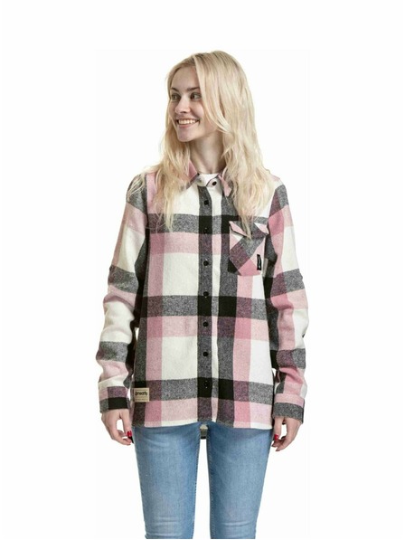 Meatfly Meatfly ženska srajca Dora Premium Pink / Brown