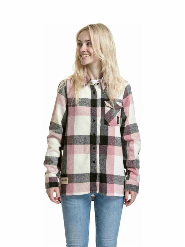 Meatfly Meatfly ženska srajca Dora Premium Pink / Brown