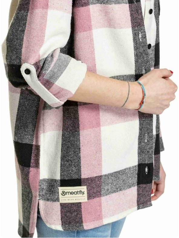 Meatfly Meatfly ženska srajca Dora Premium Pink / Brown