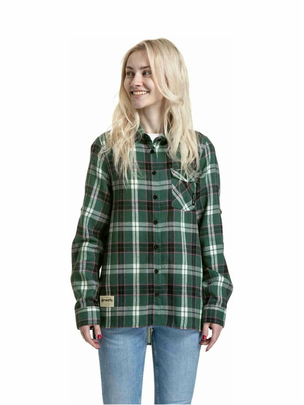 Meatfly Meatfly ženska srajca Courtney Dark Green