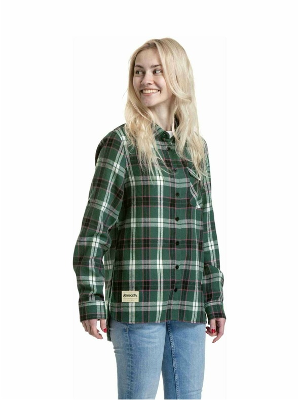 Meatfly Meatfly ženska srajca Courtney Dark Green