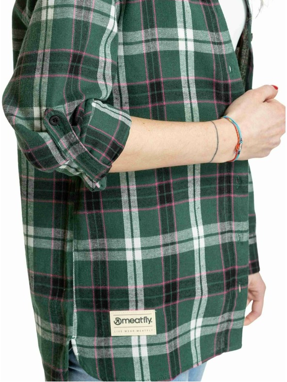 Meatfly Meatfly ženska srajca Courtney Dark Green