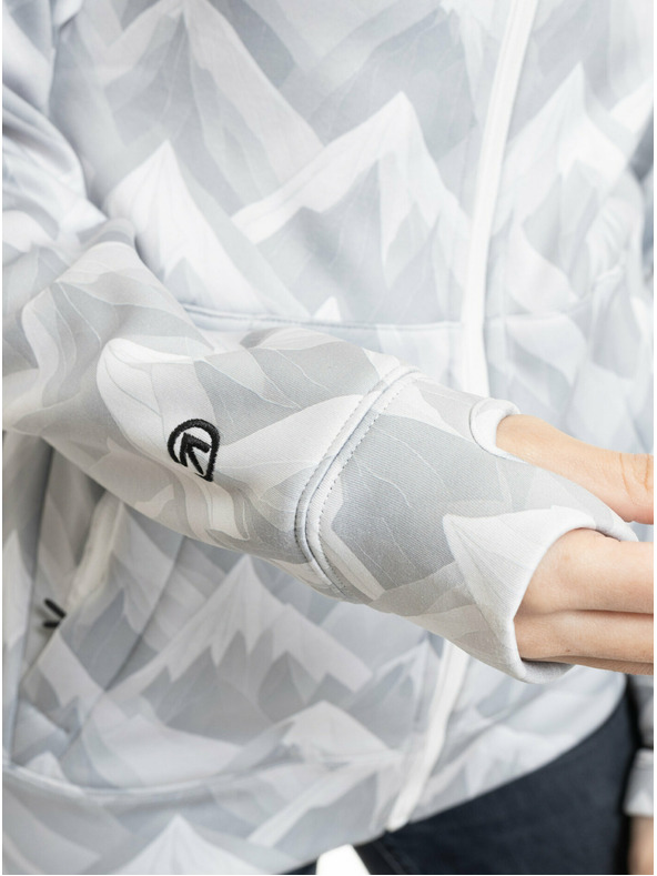 Meatfly Meatfly ženska tehnična mikina Alisha White Mountain