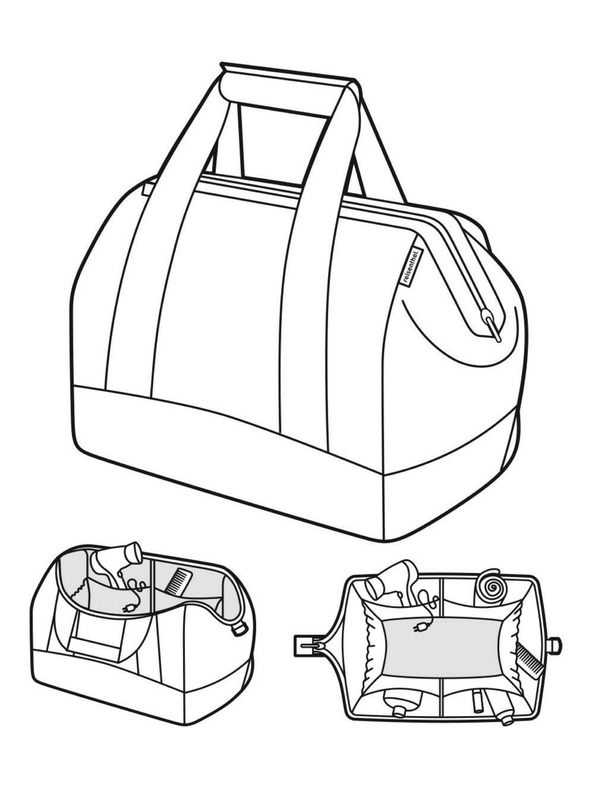 Reisenthel Beige Reisenthel Allrounder M Twist Coffee Potovalna torba za ženske