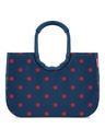 Reisenthel Temno modra ženska torba s pikami Reisenthel Loopshopper L Frame Mixed Dots