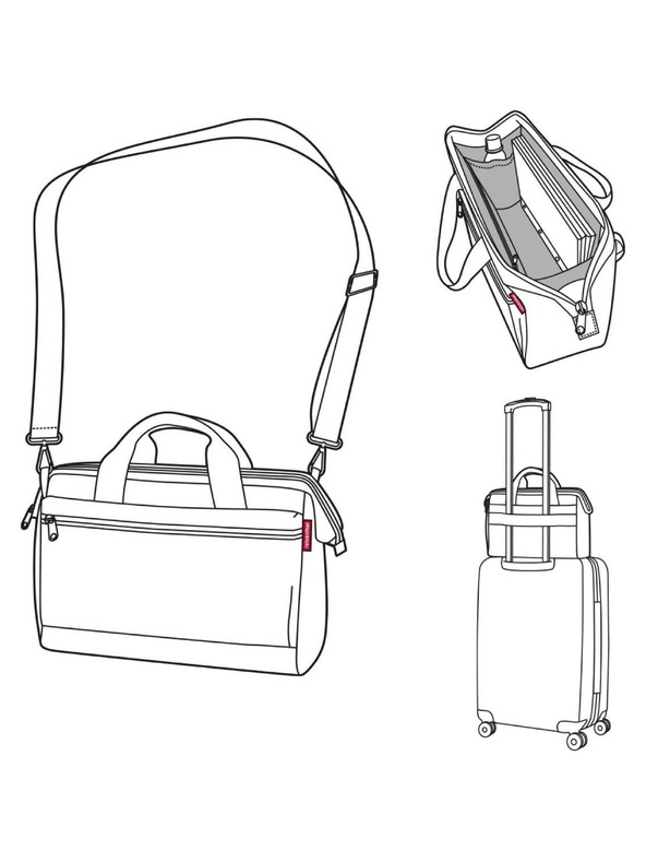 Reisenthel Reisenthel Allrounder S Pocket Herringbone Temno modra potovalna torba