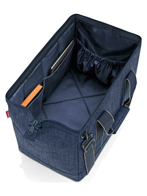 Reisenthel Temno modra potovalna torba Reisenthel Allrounder L Herringbone Dark Blue