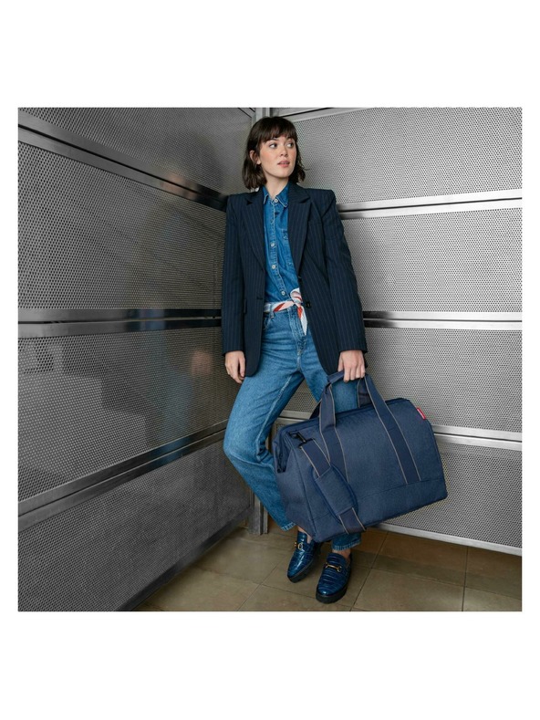 Reisenthel Temno modra potovalna torba Reisenthel Allrounder L Herringbone Dark Blue