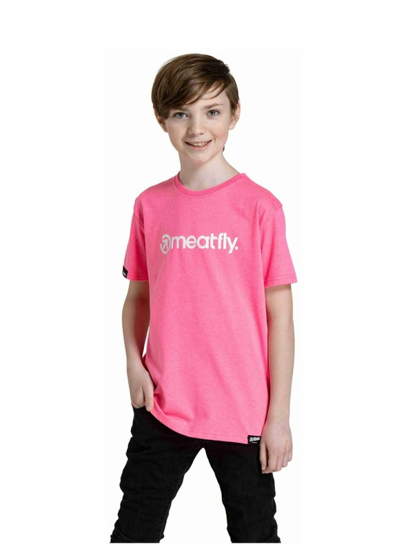 Meatfly Meatfly otroška majica Bart Neon Pink | Roza | Velikost 146 | 100% bombaž