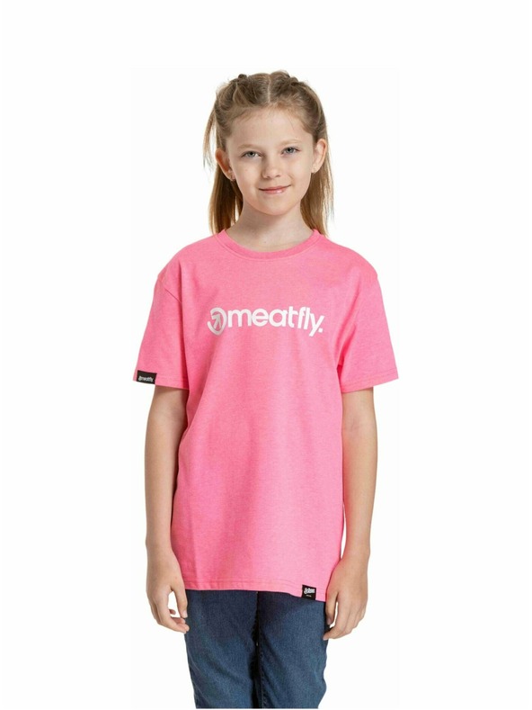 Meatfly Meatfly otroška majica Bart Neon Pink | Roza | Velikost 146 | 100% bombaž