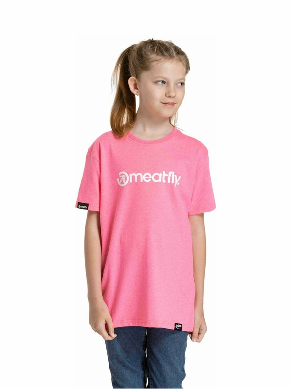 Meatfly Meatfly otroška majica Bart Neon Pink | Roza | Velikost 146 | 100% bombaž