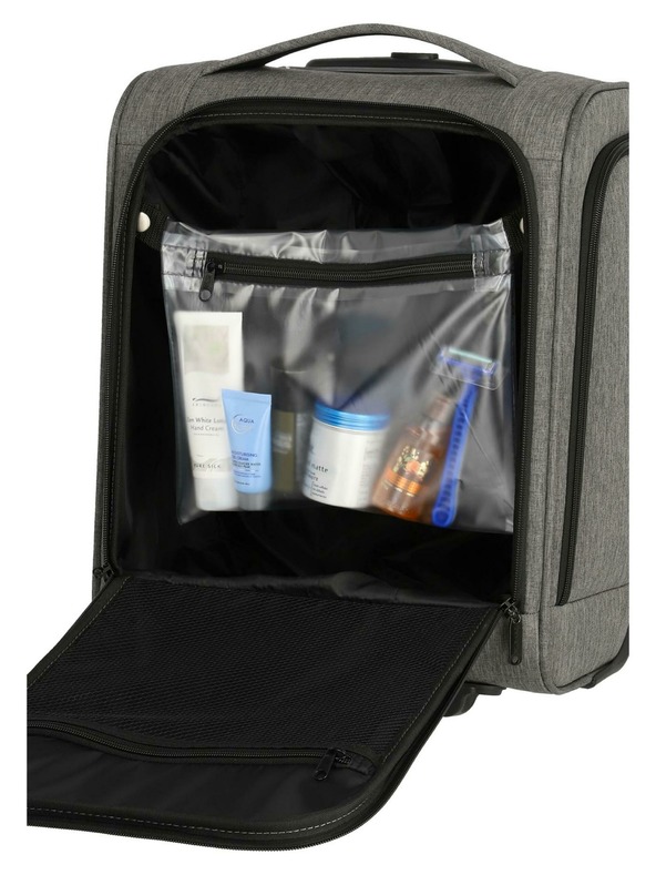 Travelite Potovalni kovček Travelite Cabin 2w Underseater Grey Melange