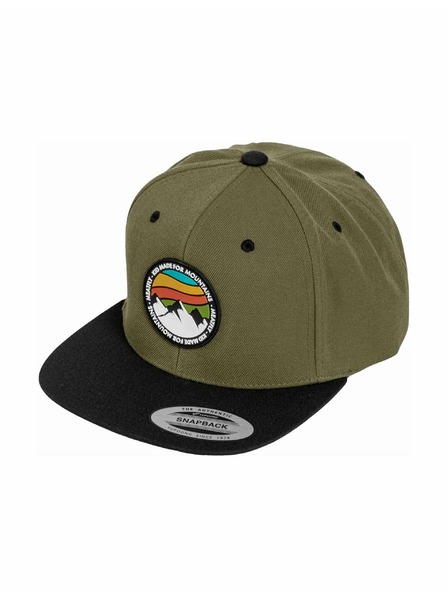 Meatfly Meatfly kšiltovka Flanker Snapback Red Mountain/Olive/Black