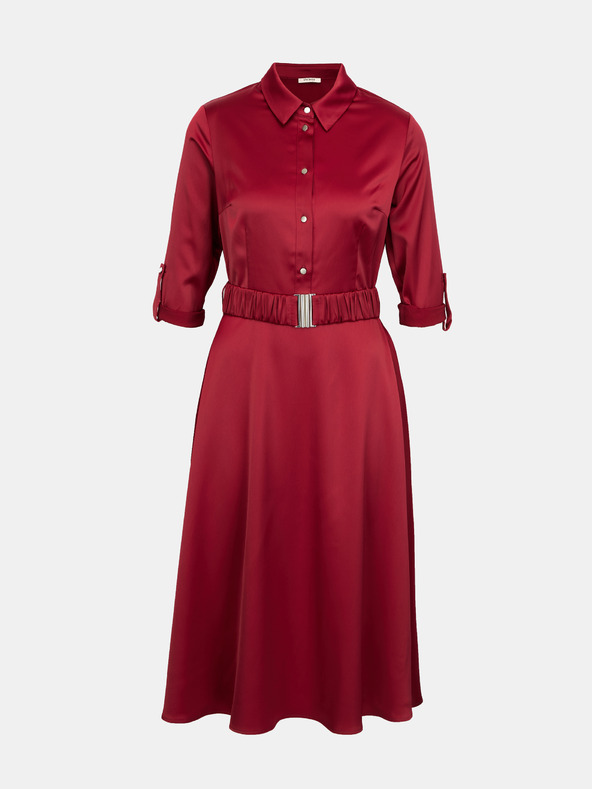 Orsay Bordo ženska srajčna obleka ORSAY