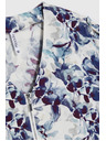 Moodo Temno modra viskozna srajca Moodo s cvetličnim vzorcem