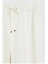 Moodo Hlače s gubami bele Moodo