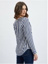 Orsay Temno modra ženska črtasta bluza ORSAY