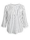 Orsay Sivo-bela ženska črtasta bluza ORSAY