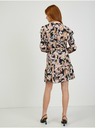 Orsay Bež-črna ženska vzorčasta obleka ORSAY