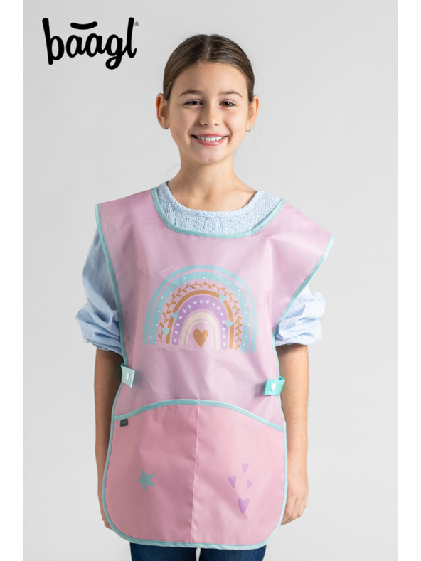 BAAGL  BAAGL SET 5 Zippy Duha roza: aktovka, penal, sacek, zastěra, peněženka