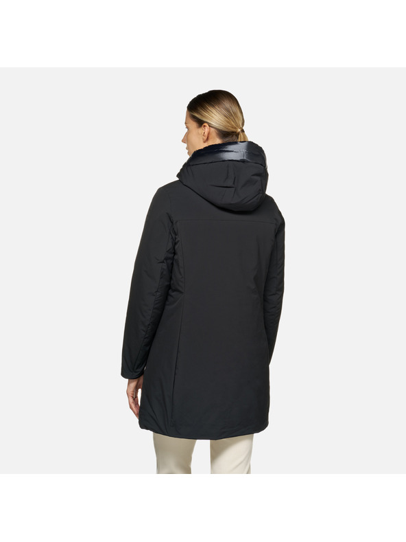 Geox Čierna dámska bunda parka Geox Spherica