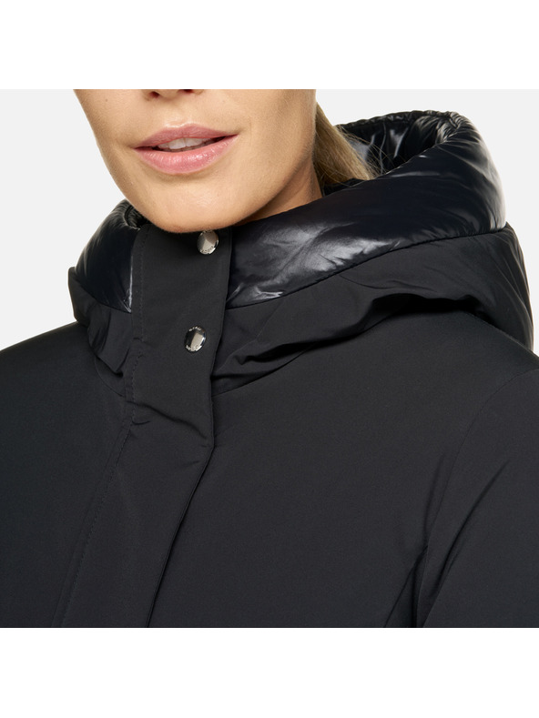 Geox Čierna dámska bunda parka Geox Spherica