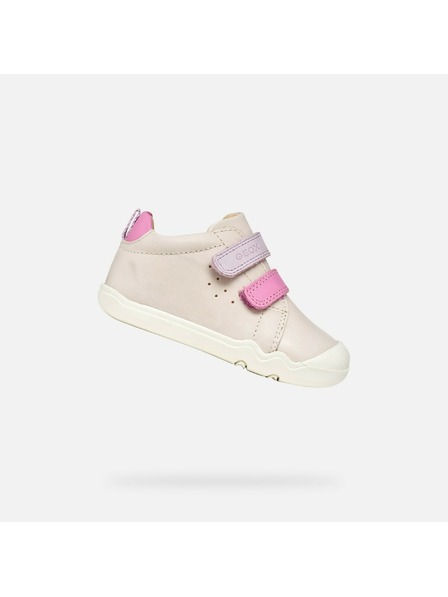 Geox Svetlo rožnate dekliske bosofotne superge Geox Steppieup