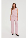 Moodo Hlače s tankim črtami roza Moodo