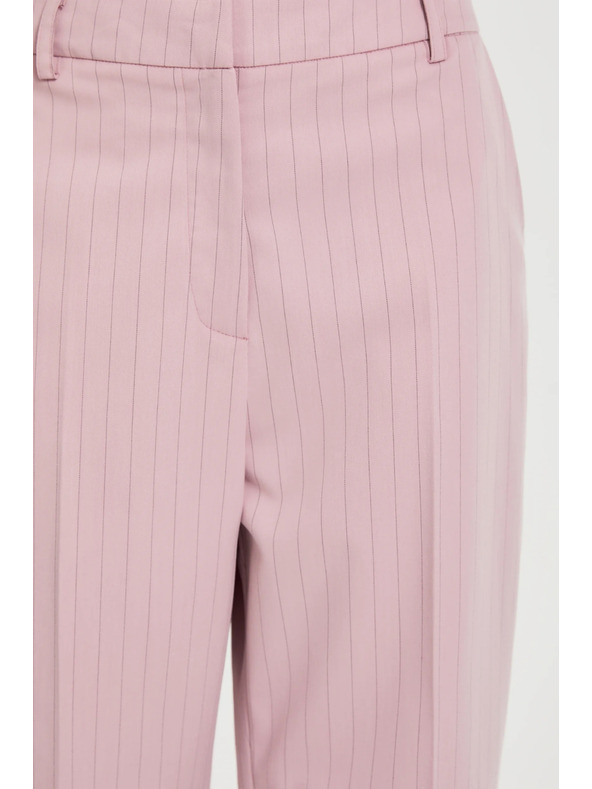 Moodo Hlače s tankim črtami roza Moodo