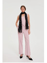 Moodo Hlače s tankim črtami roza Moodo
