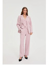 Moodo Hlače s tankim črtami roza Moodo