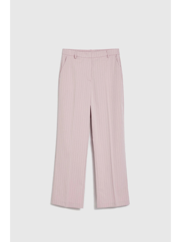 Moodo Hlače s tankim črtami roza Moodo