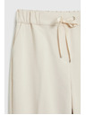Moodo Bež hlače s skladami Moodo